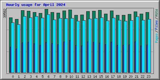 Hourly usage for April 2024