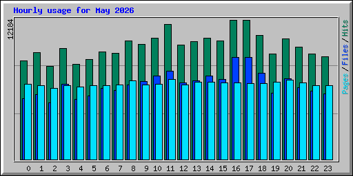 Hourly usage for May 2026